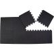 24. PUZZLE MAT FOR FITNESS EQUIPMENT 8 PCS 30x30x0.9 CM BLACK PURE 2 IMPROVE