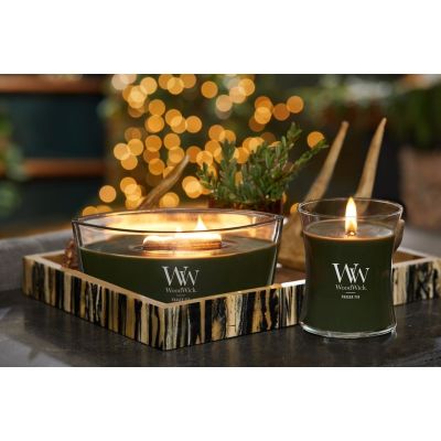 13. WoodWick Frasier Fir Candle Ellipse Gray 1 pc.