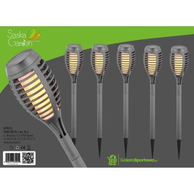 15. TORCH SOLAR LAMP DANCING FLAMES 12 LED SMD 7.5x7.5x46.5CM SET OF 5 PCS