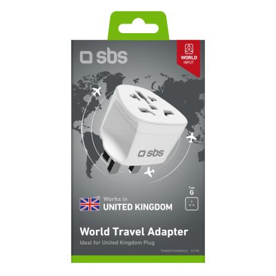 2. SBS UK Travel Adapter - Universal - White