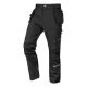 Mix&Match work trousers, 4-way stretch, with holsters, Cordura, black, size L
