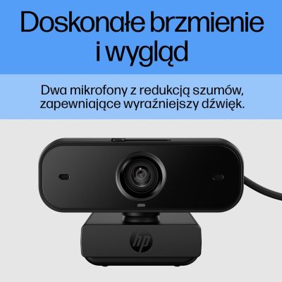 6. HP 430 Full HD Webcam USB Black 77B11AA