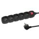 6. ESPERANZA POWER STRIP 5 OUTLETS 3M SWITCH BLACK ELK215K