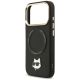 6. Karl Lagerfeld Big Strap Choupette Metal Logo MagSafe Case for iPhone 17 Pro Max - Black