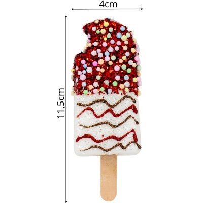 19. ICE CREAM HANGING DECORATION BALL 3 PCS WHITE