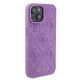 4. Guess GUHCP15SP4EPMU iPhone 15 6.1" purple/light purple hardcase Leather 4G Stamped