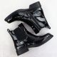 26. Women's black worker boots with socks Sabatina