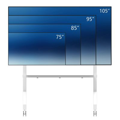3. Neomounts FL50-575WH1 Multimedia Stand White Multimedia Card/Multimedia Cart