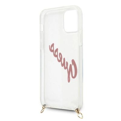 6. Guess GUHCP12SCRTVSPI iPhone 12 mini 5.4" pink/pink hardcase Script Vintage