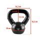 8. Kettlebell cast iron Black HMS KNV04