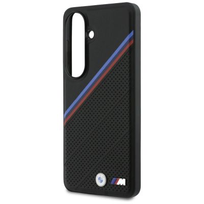6. BMW Tricolor Metal Logo MagSafe Case for Samsung Galaxy S26 - Black