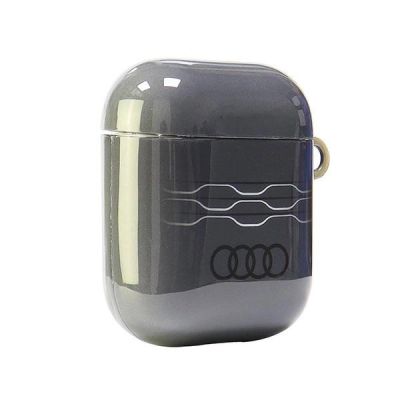 4. Audi IML Geometric Pattern Case for AirPods 1 / 2 - Gray