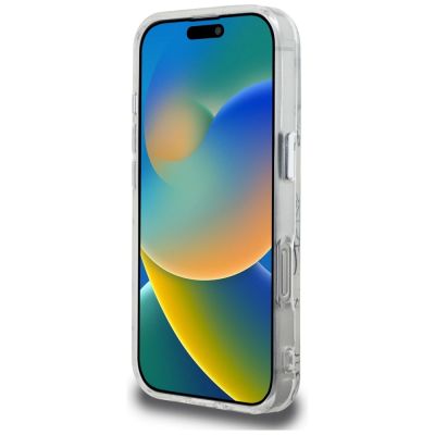 5. Karl Lagerfeld IML Karl Script Pattern MagSafe Case for iPhone 16 Pro - White