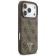 4. Guess 4G Strap Triangle Logo MagSafe case for iPhone 17 Pro - brown