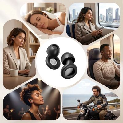 9. Tech-Protect QuietFit Silicone Earplugs with Acoustic Filter - Black