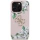3. Guess Grained Roses Big 4G logo iPhone 16 Pro Max case - pink
