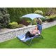 12. BERGAMO DECHAIR WITH UMBRELLA 200x125x180CM NAVY BLUE