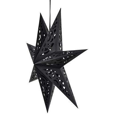 9. PAPER DECORATION STAR 50CM 7 ARMS BLACK