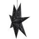 9. PAPER DECORATION STAR 50CM 7 ARMS BLACK