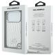 8. Karl Lagerfeld Croco KL Script Logo MagSafe case for iPhone 17 Pro Max - silver