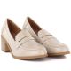 3. Women's beige lords heeled shoes M.Daszyński MR2201D-3A