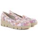 3. Women's platform shoes in pink with flowers M.Daszyński MR23109D