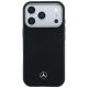 3. Mercedes Leather Semi Wrap Wood Effect MagSafe Case for iPhone 17 Pro Max - Black