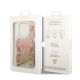 8. Guess Paisley Liquid Glitter case for iPhone 14 Pro - gold