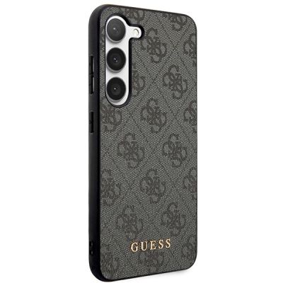 4. Guess GUHCS23SG4GFGR S23 S911 grey/grey hardcase 4G Metal Gold Logo