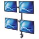 3. Manhattan 461566 Monitor Holder/Stand 81.3 cm (32") Desk Black