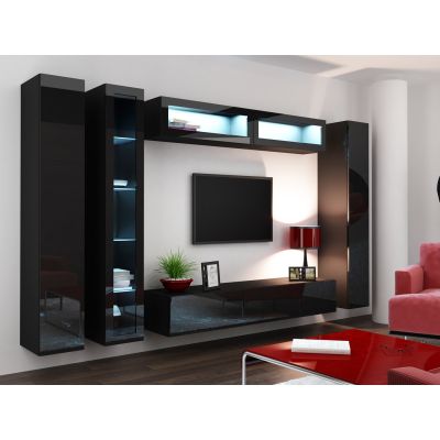 4. VIGO full display cabinet '180' 180/40/30 black/black half