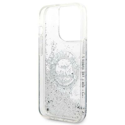 7. Karl Lagerfeld KLHCP14LLCRSGRS iPhone 14 Pro 6.1 "silver / silver hardcase Liquid Glitter RSG