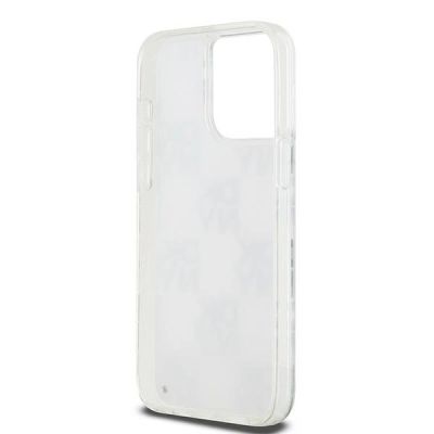 7. DKNY Liquid Glitter Multilogo case for iPhone 15 Pro Max - white