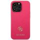 3. Guess Saffiano 4G Small Metal Logo case for iPhone 13 Pro / 13 - pink