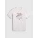 6. Men's regular printed T-shirt 4F 4FRSS26TTSHM4039-10S