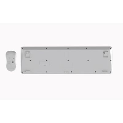 5. GEMBIRD WIRELESS SLIM PRO BUSINESS DESK KEYBOARD + MOUSE SET, WHITE, US LAYOUT