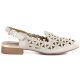 2. Women's low-heeled openwork gold sandals Jezzi ASA222-16