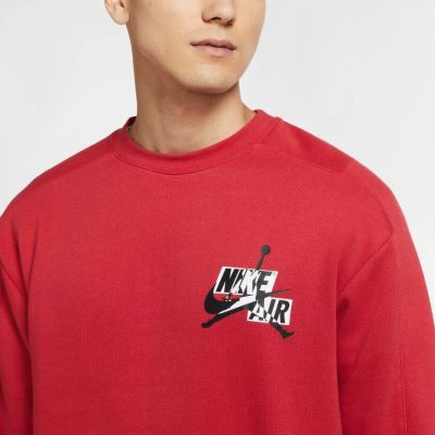 4. Air Jordan Jumpman Fleece Sweatshirt Red - CK6763-687