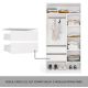 4. OPENO Drawer Module 2SZ with 2 Drawers, WHITE – for Walk-in Closet and Bedroom