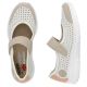 16. Comfortable Rieker W RKR575A openwork shoes, beige