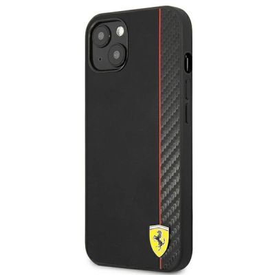 2. Ferrari FESAXHCP13SBK iPhone 13 mini 5.4" black/black hardcase On Track Carbon Stripe