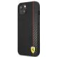 2. Ferrari FESAXHCP13SBK iPhone 13 mini 5.4" black/black hardcase On Track Carbon Stripe