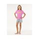 3. RIP CURL Surf Puff Relaxed Tee-Girl Pink