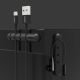 9. Ugreen 30762 self-adhesive organizer for 4 cables - black (2 pcs.)