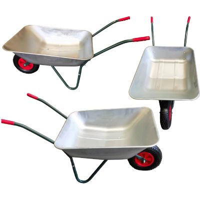 3. GALVANIZED GARDEN WHEELBAR 80KG 60L