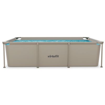14. VIRTUFIT RECTANGULAR SWIMMING POOL 260 x 180 CM WITH FILTER PUMP BEIGE