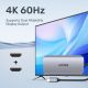 9. UNITEK ACTIVE HUB USB-C 2X HDMI, SD READER, 4K, RJ-45, PD 100W, 5 GBPS