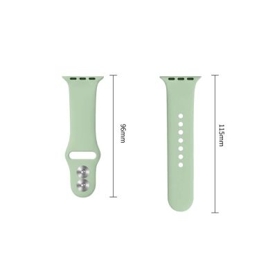 3. Tech-Protect Silicone Strap for Apple Watch 40/41/42 mm - Light Green