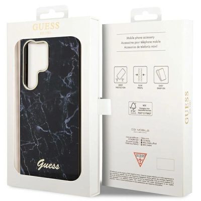 15. Guess GUHCS23LPCUMAK S23 Ultra S918 black/black hardcase Marble
