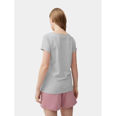 2. Women's regular plain T-shirt 4F 4FMM00TTSHF732-27M
